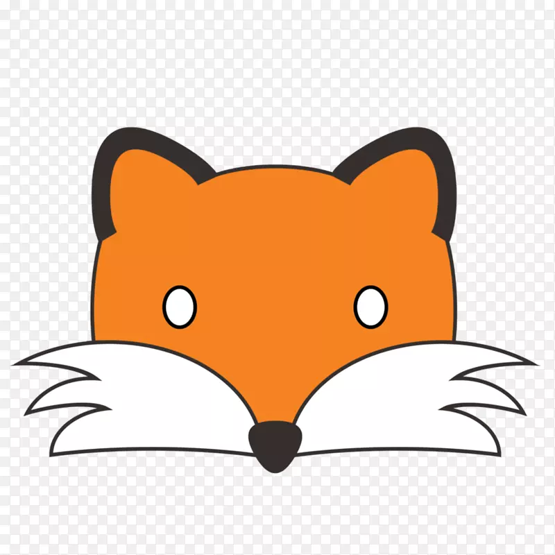 红狐脸犬科剪贴画-狐狸