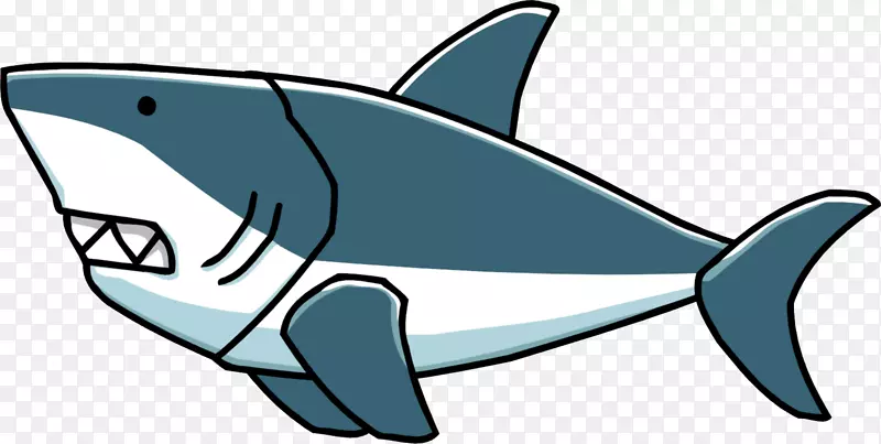 鱼翅汤大白鲨鲸鲨剪贴画-鲨鱼