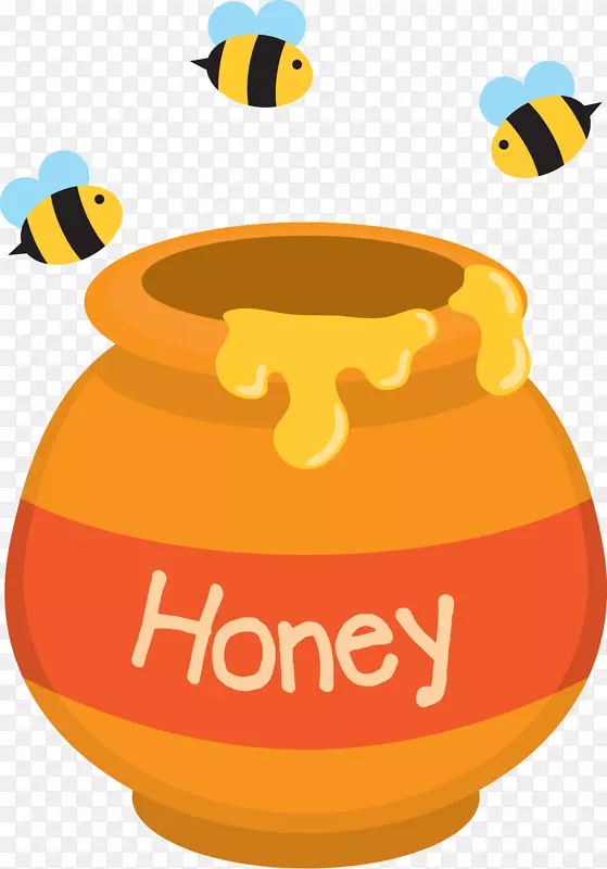 蜜蜂蜂巢剪贴画-蜂蜜