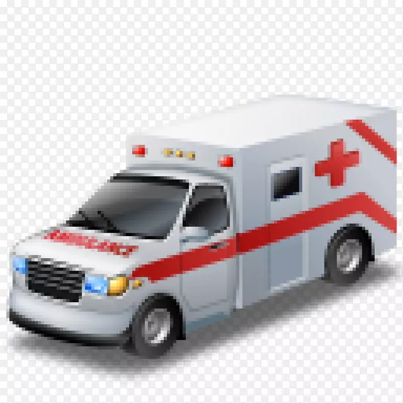 救护车电脑图标非运输特快专递车辆剪辑艺术警车