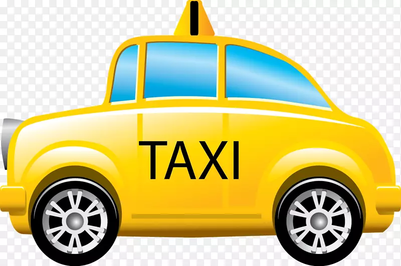 夏莫尼克斯出租车黄色出租车剪贴画-出租车