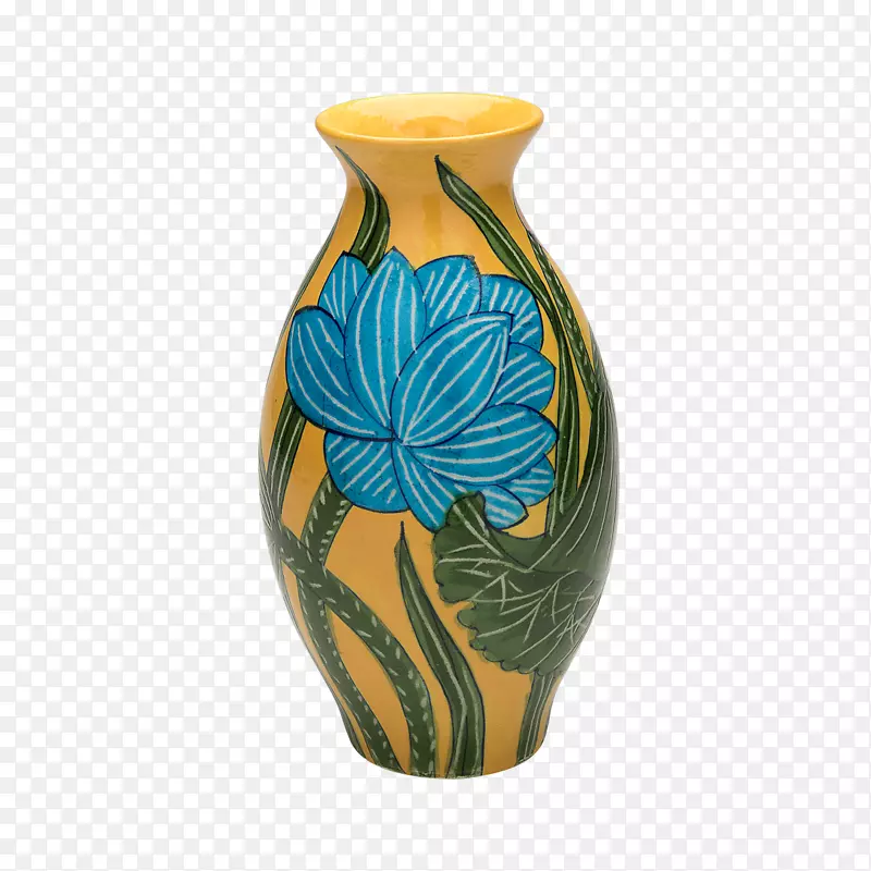 花瓶蓝白陶器花瓶