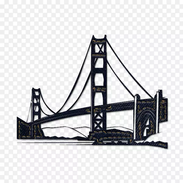 金门桥旧金山缆车系统电脑图标剪贴画黑桥剪贴画