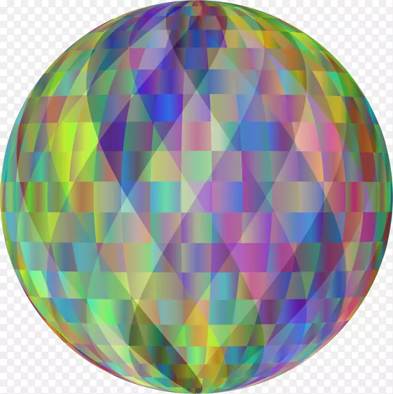 球面紫色几何抽象圆-几何
