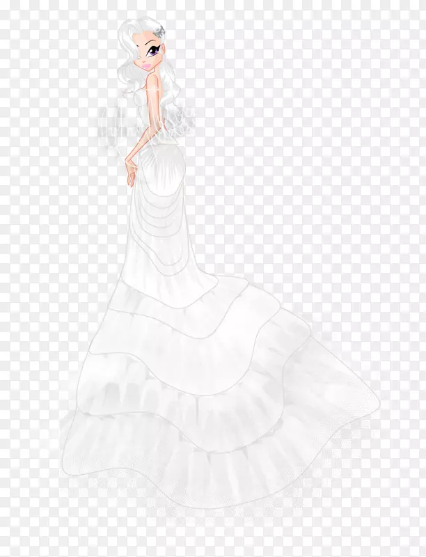 婚纱礼服新娘白色婚纱