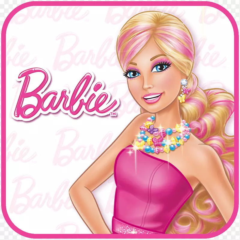 芭比娃娃：公主魅力学校娃娃冰，芭比剪贴画-芭比