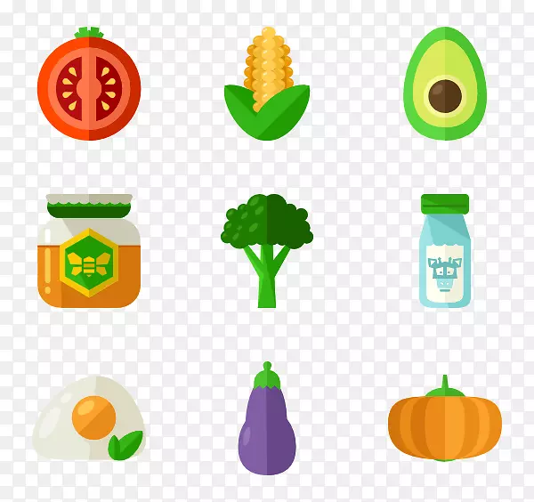 有机食品素食烹饪蔬菜电脑图标健康饮食健康食品