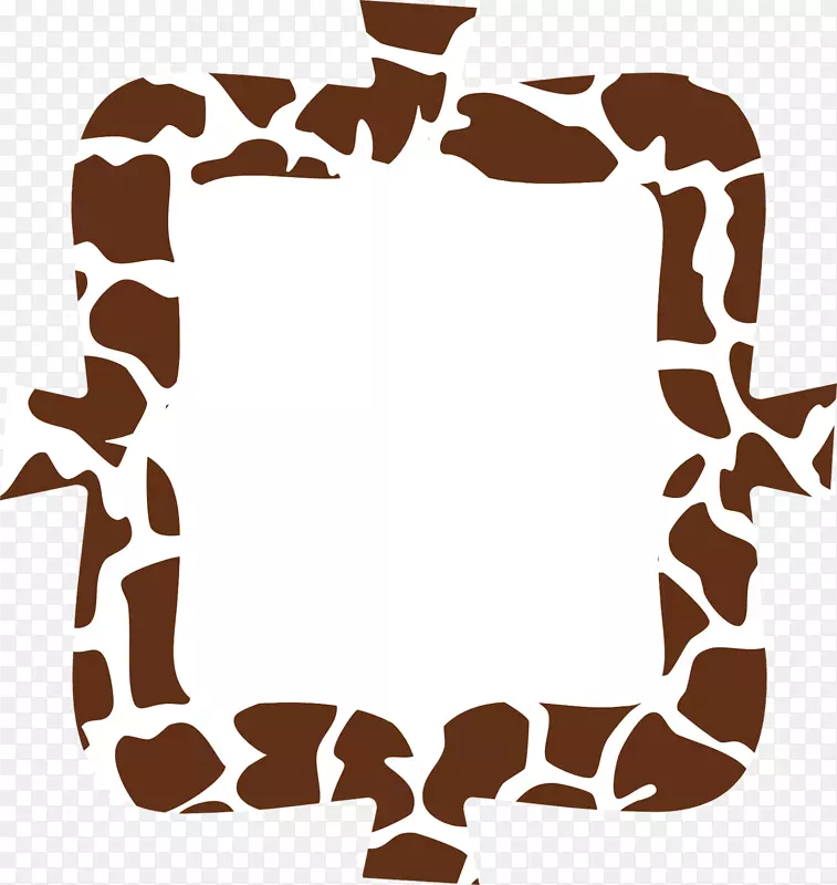 GB/T1459.2-1993长颈鹿画框动物印刷品教师水彩画动物