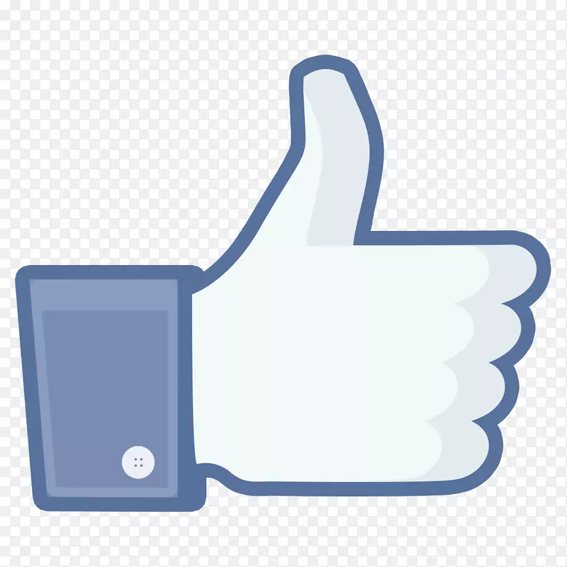 facebook喜欢按钮电脑图标拇指信号