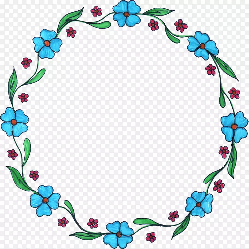 花夹艺术圆圈框架
