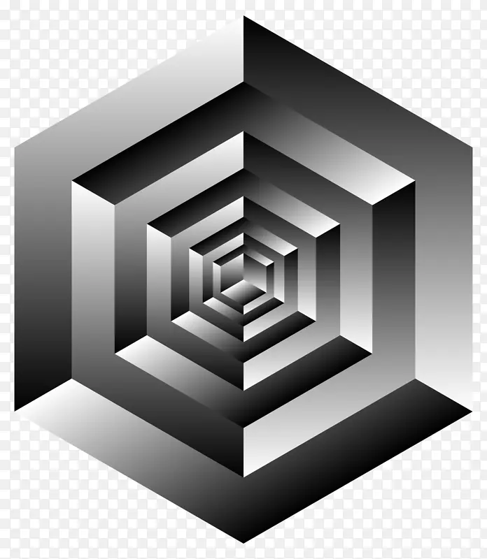 彭罗斯三角Necker立方体光学错觉立方体