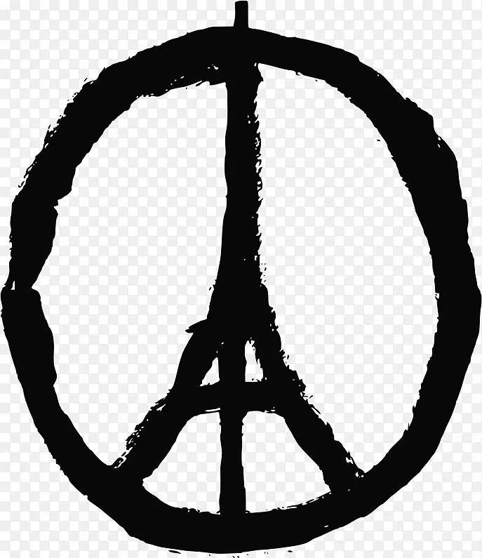 2015年11月巴黎袭击和平为巴黎祈祷巴黎剪贴画-和平
