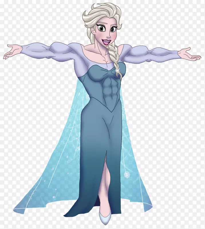 Elsa Anna冷冻肌肉智人-Elsa