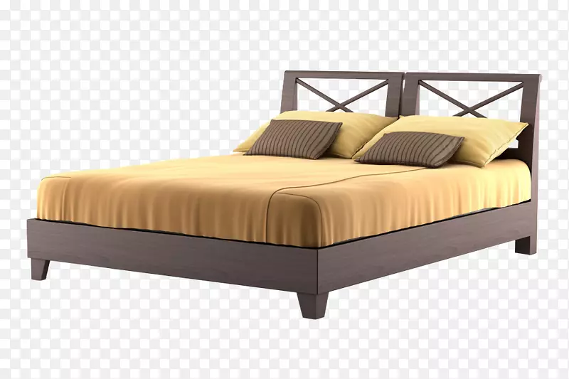 床宽床垫床架-床顶视图