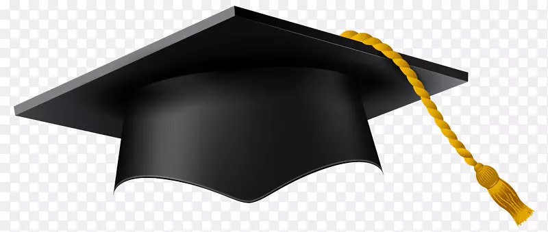 方形学术帽毕业典礼剪贴画-毕业帽