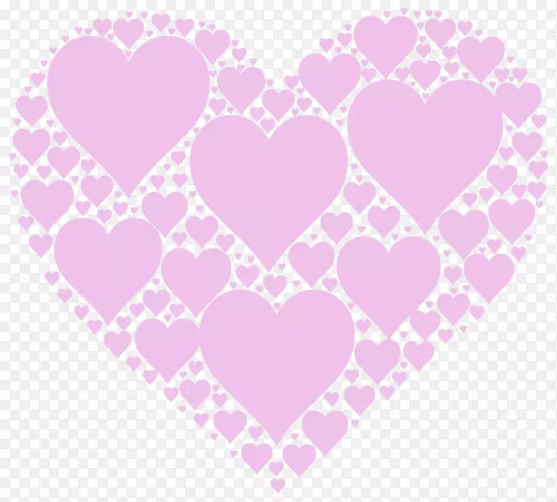 心脏剪贴画-粉红色心脏