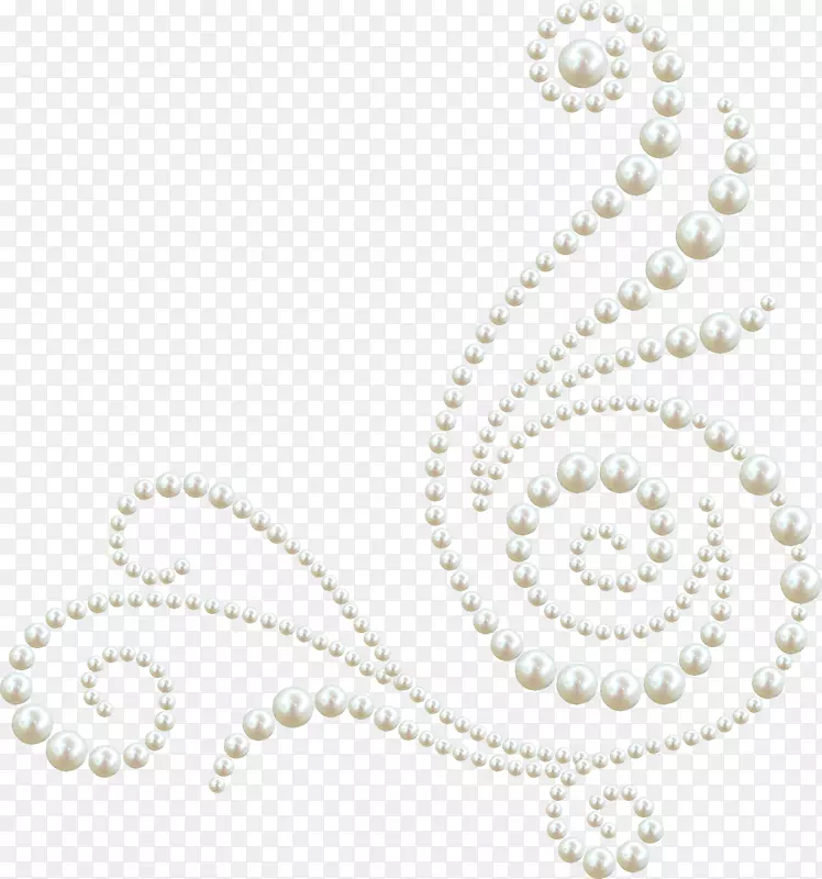 珍珠花项链图案-珍珠