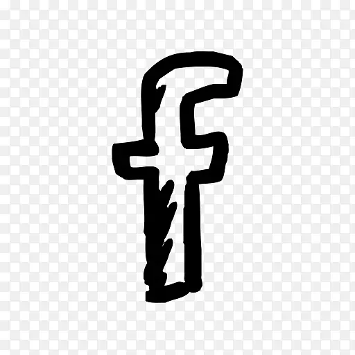 社交媒体facebook电脑图标绘制徽标