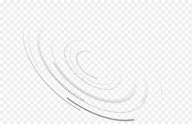 白线艺术圈-螺旋
