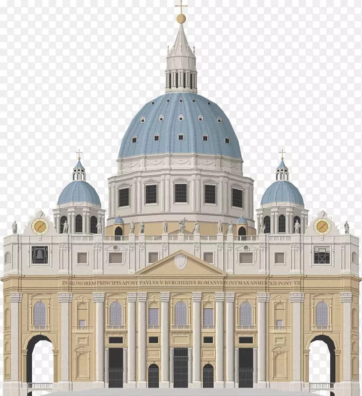 圣。彼得大教堂彼得广场马尼拉大教堂罗马绘画-大教堂