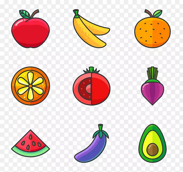 蔬菜电脑图标水果剪贴画水果和蔬菜