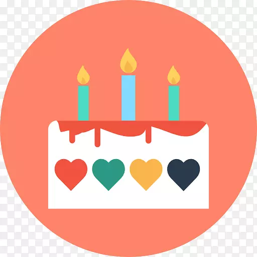 生日蛋糕电脑图标派对-出生