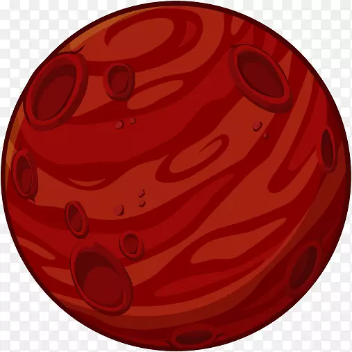 红色圆球栗色餐具.火星