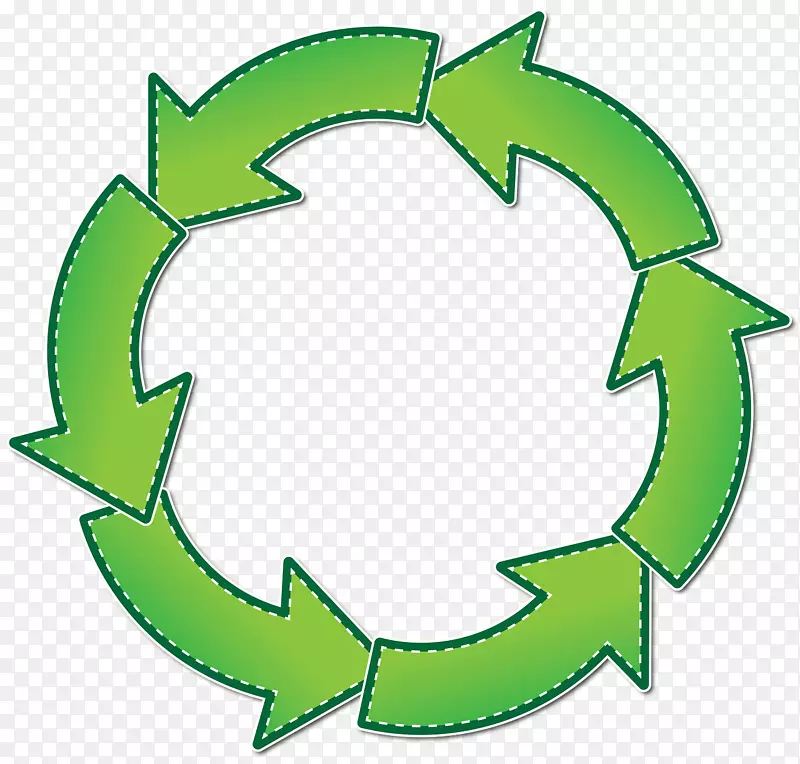 绿色箭头企业物流-绿色圈
