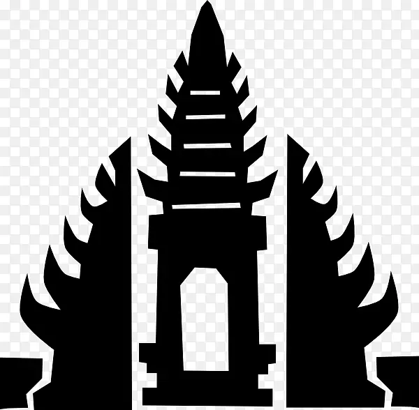 巴厘岛寺庙剪贴画-巴厘岛