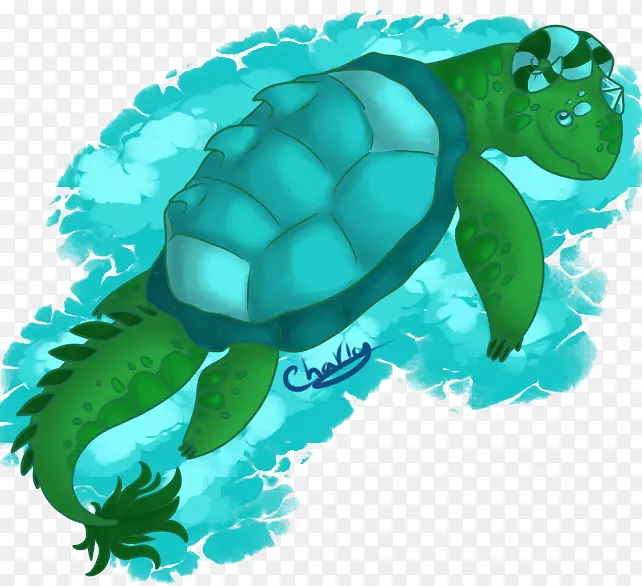 甲鱼海龟爬行动物龟-海底