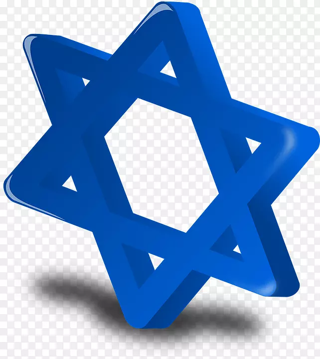 大卫光明节犹太教之星-犹太节日剪贴画