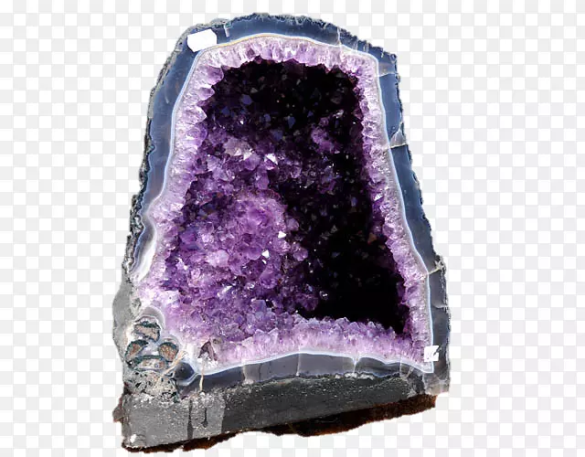 紫水晶晶体石英宝石矿物
