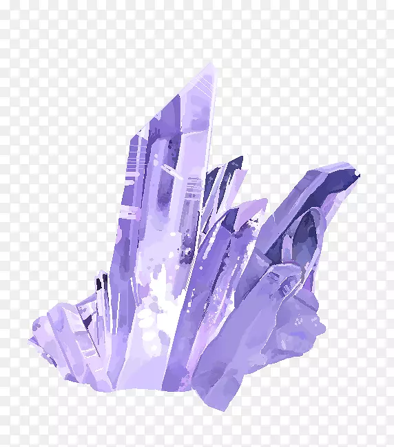 结晶学矿物宝石紫晶-紫水晶