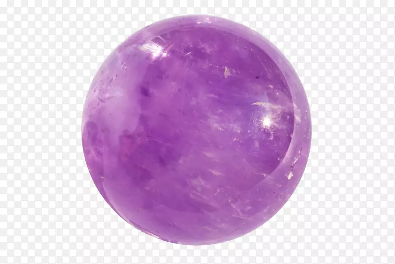 水晶愈合石英紫水晶水晶球-大理石