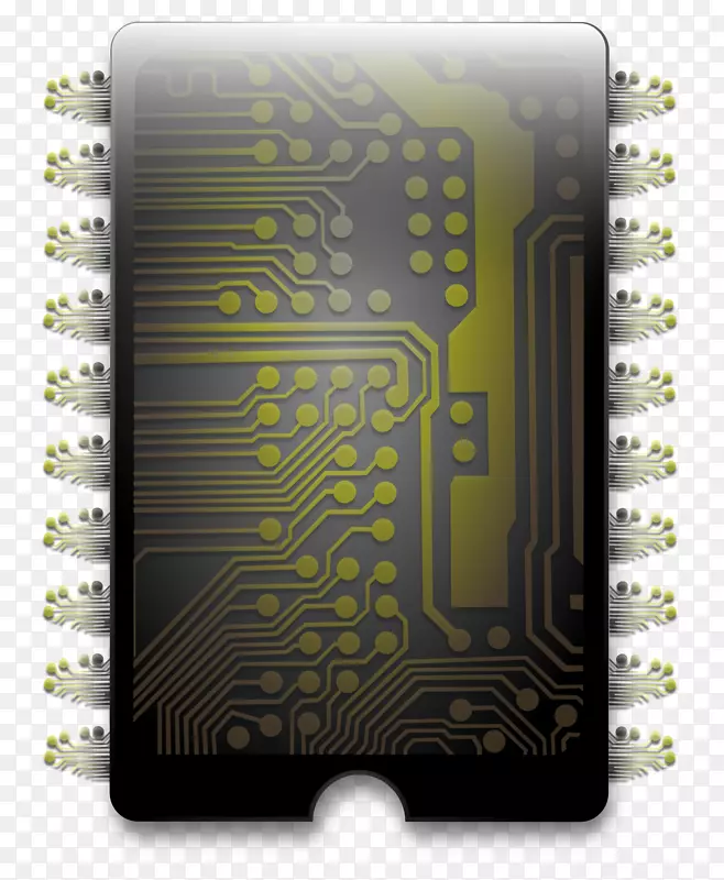 印制电路板集成电路芯片电子电路半导体微控制器芯片