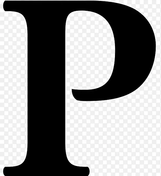 linux免费字母字体-字母p
