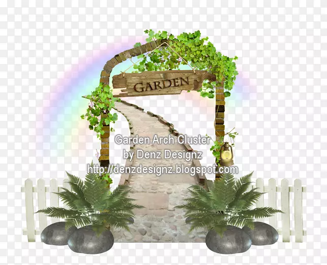 园林室内植物花盆拱形设计师-园艺