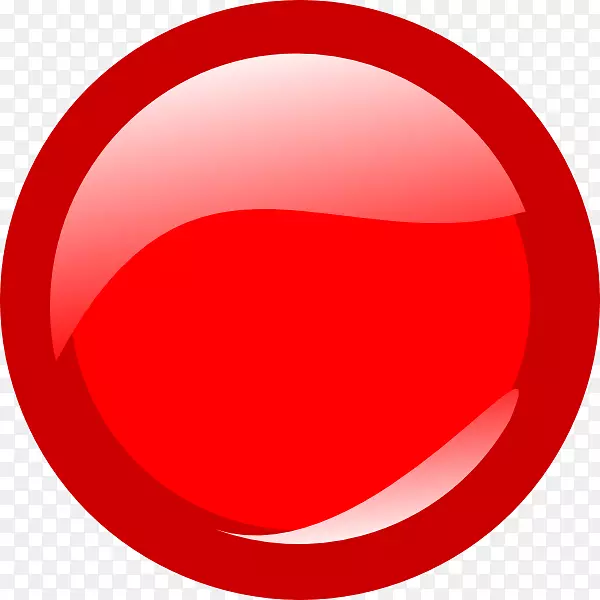 红色标志剪贴画-红色圆圈