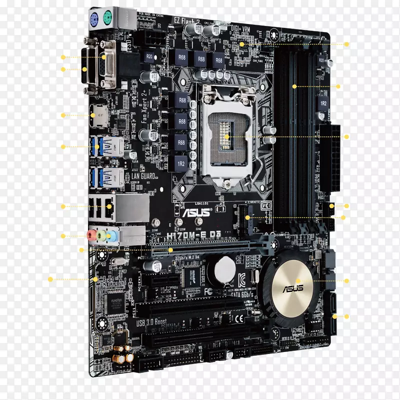 Intel主板microatx lga 1151 DDR 3 SDRAM-主板