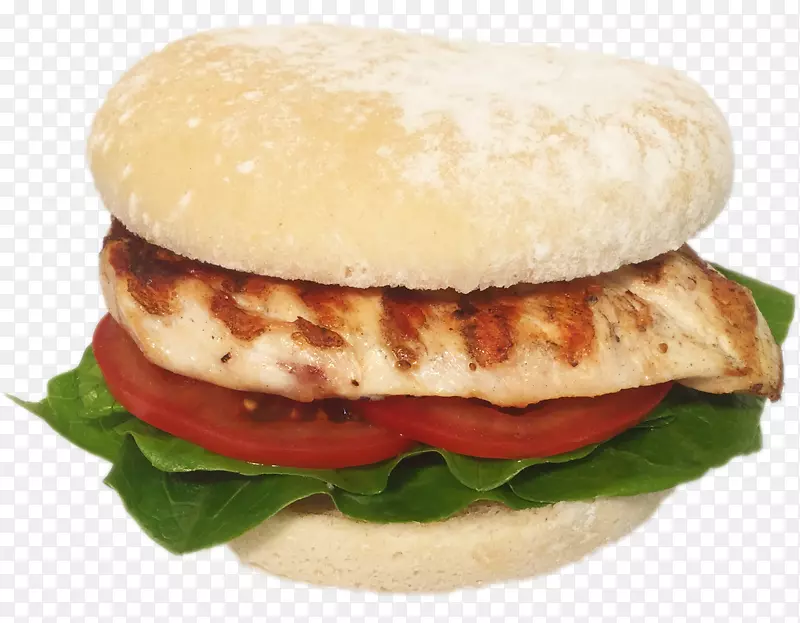 汉堡素食汉堡鸡肉三明治烧烤鸡肉早餐三明治