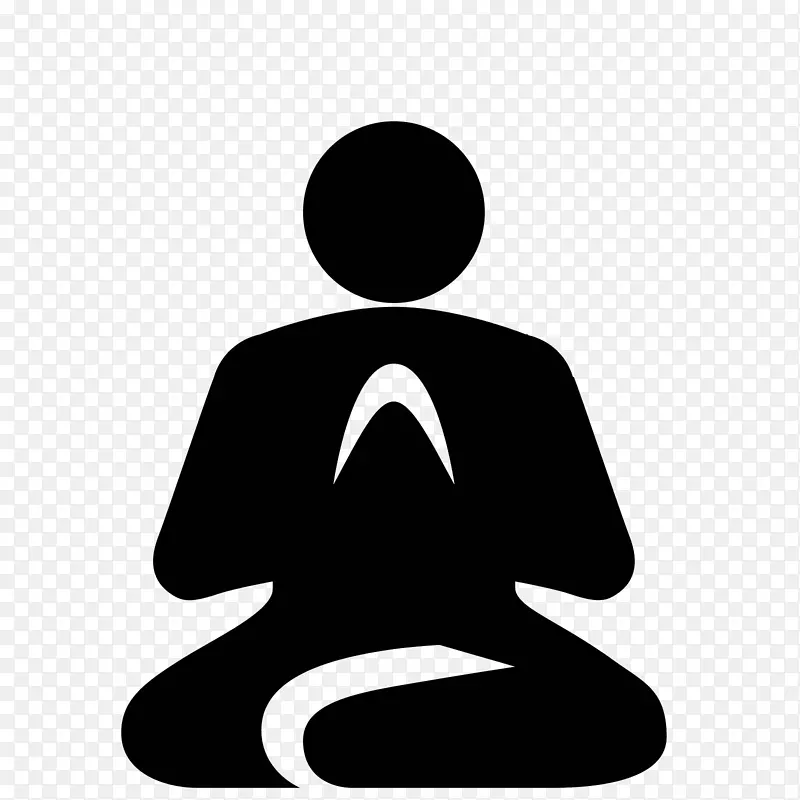 佛教冥想电脑图标正念-冥想