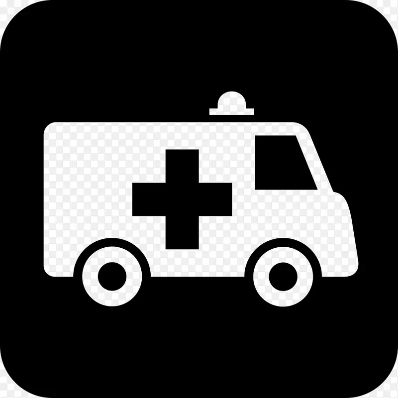 医院医疗标志救护车紧急医疗服务-救护车