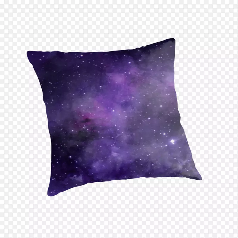 投掷枕头垫紫丁香紫色水彩