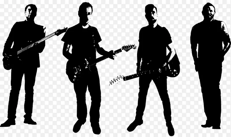 黑白麦克风单色摄影行业-摇滚乐队