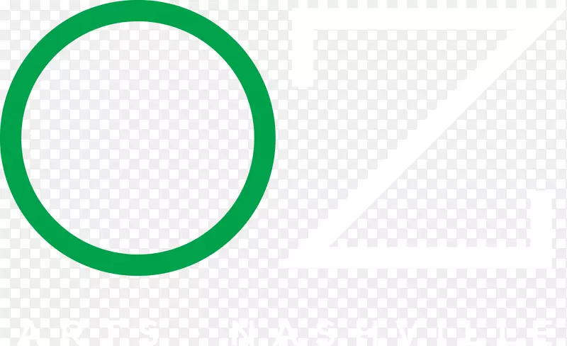 奥兹艺术纳什维尔圈绿色标志-绿色圆圈