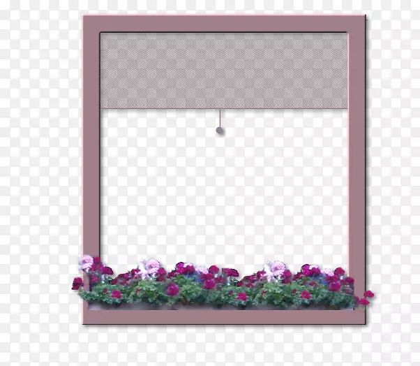 窗框窗薰衣草淡紫色窗框