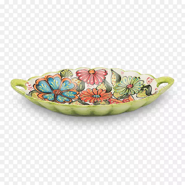 餐具盘陶瓷碗-甘甘菊
