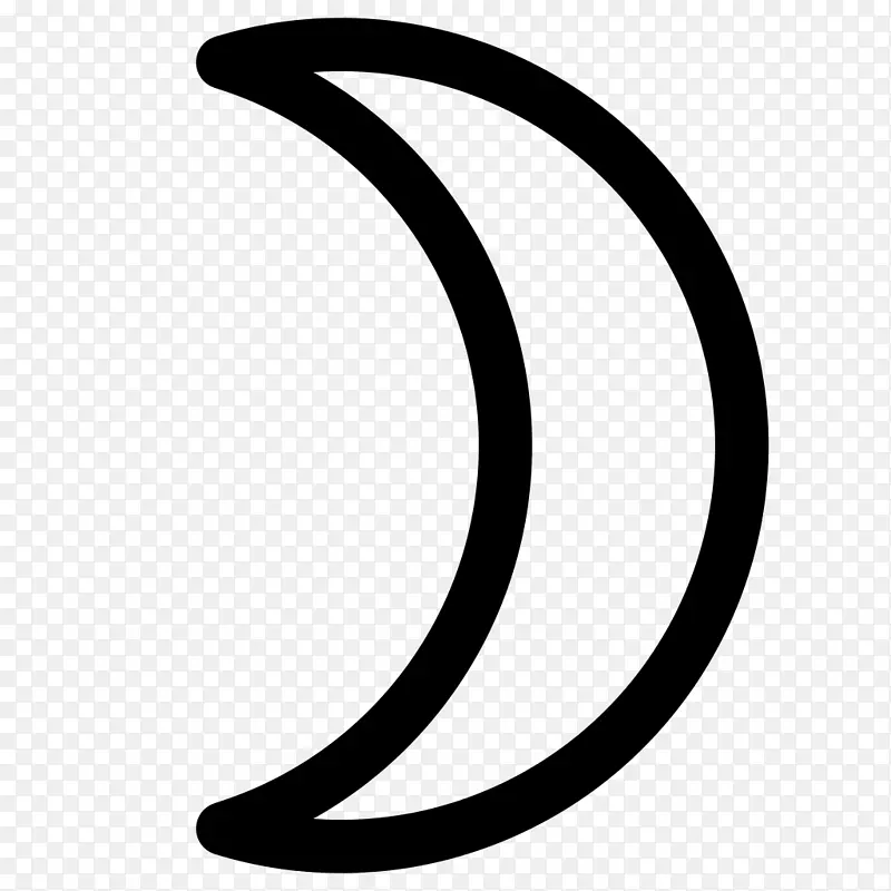 月亮天文符号占星学符号