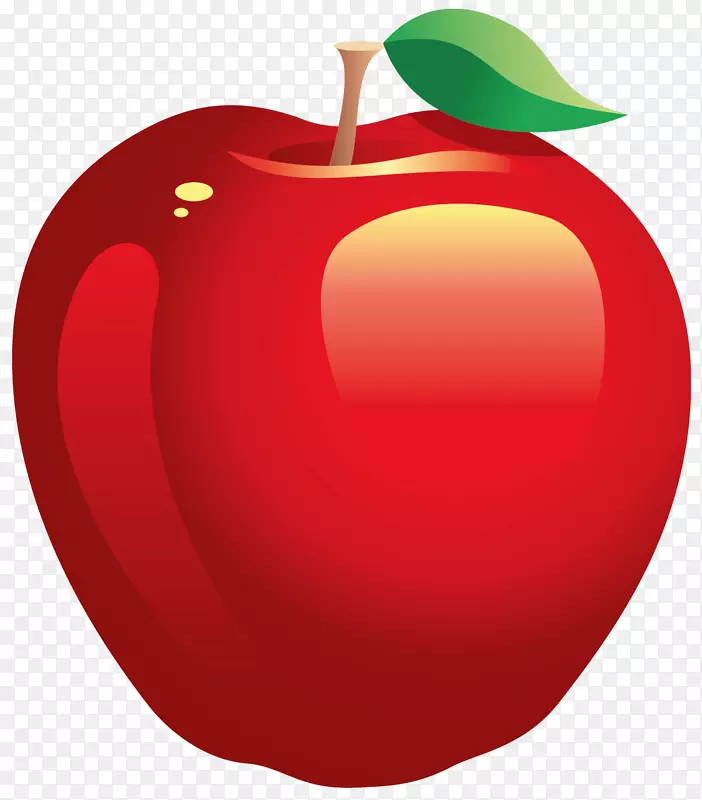 苹果汁剪贴画-红苹果
