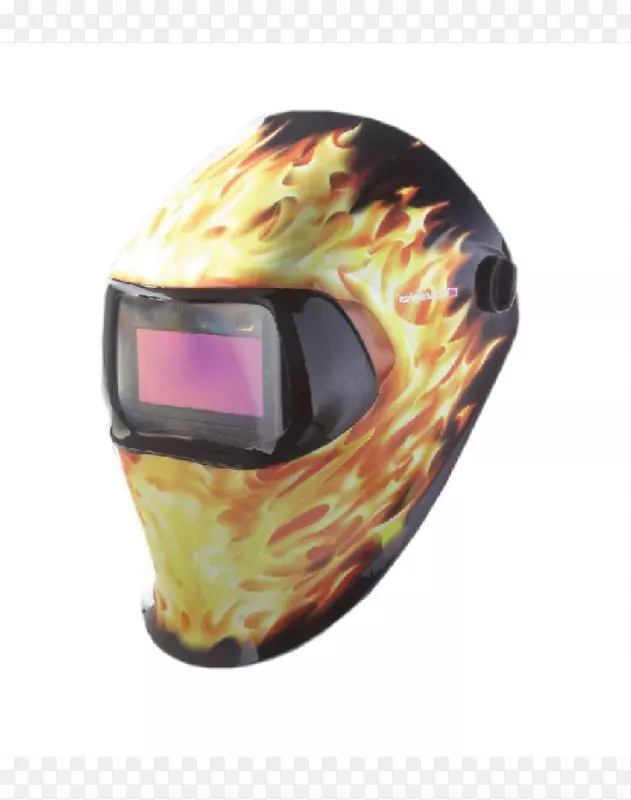 个人防护设备焊接头盔3米面罩-火焰